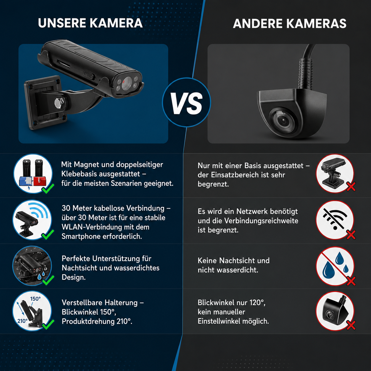 CamperSicht™– Kabellose Rückfahrkamera für Wohnwagen & Camper